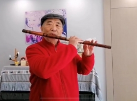 85岁高龄、著名笛子演奏家许国屏先生竹笛独奏五曲庆龙年春节 ...